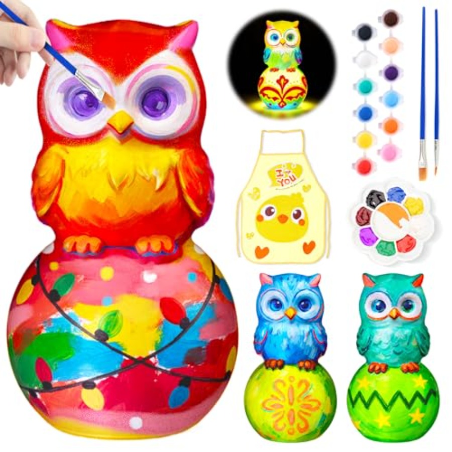 Art Craft Kits - Paint Your Own Lamp Kit, Arts
