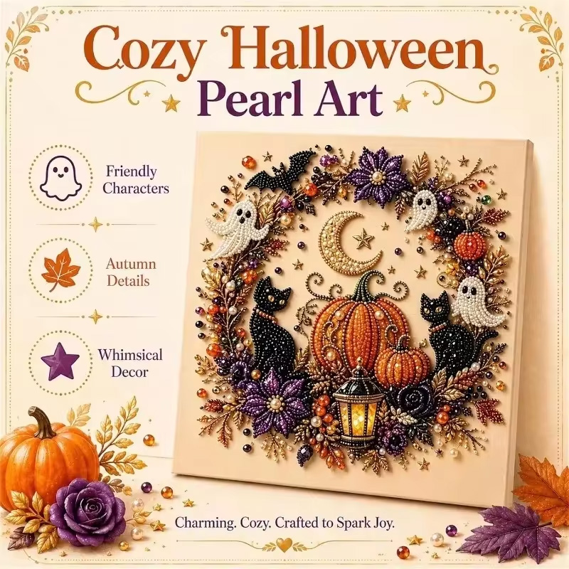 @Halloween Ghost Pearl Art Kit - Art Craft Animals review and price