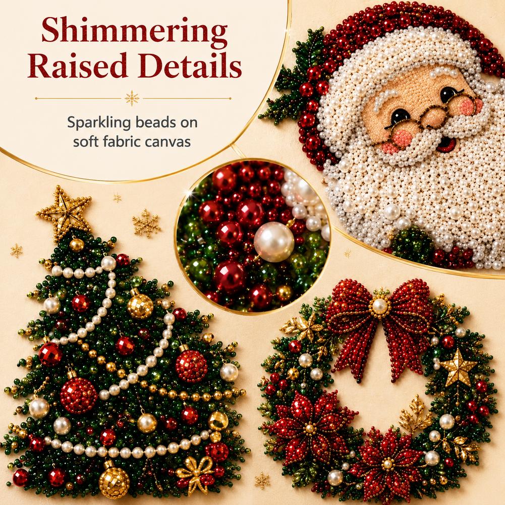 Christmas Santa Claus Pearl Ar - Art Craft Kits review and price