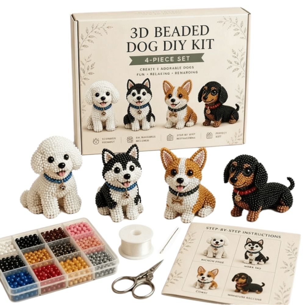 Tiny Beads 3D Beaded Animal Ki - Art Craft Animals review and price