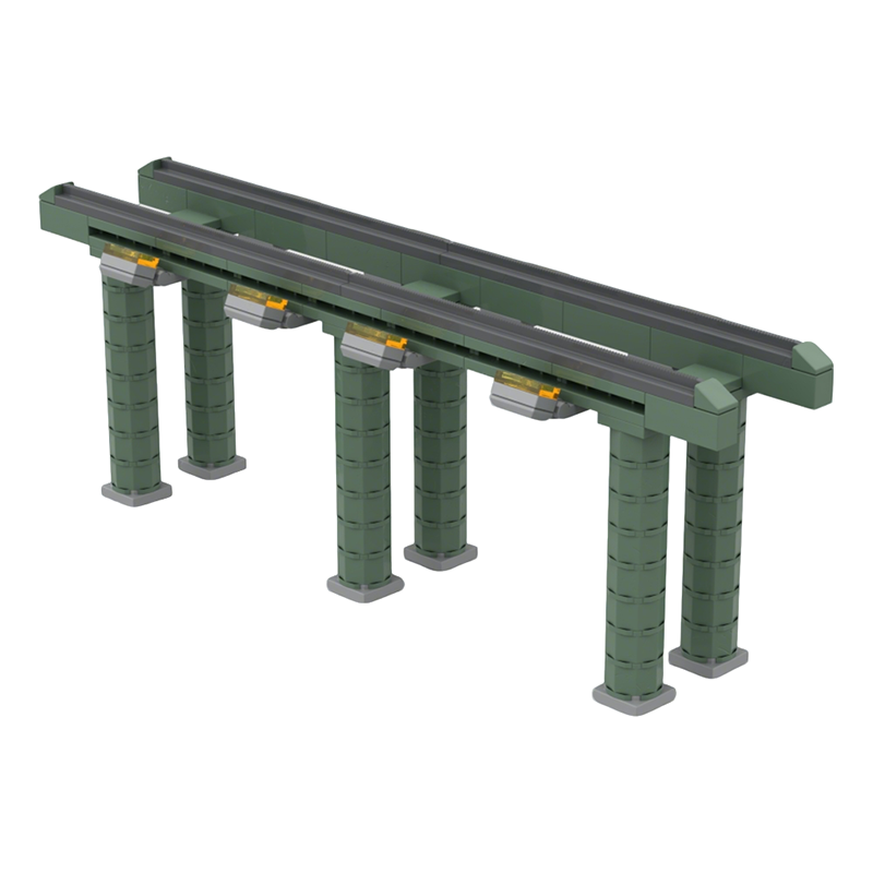 124pcs MOC Train Museum Stand  - Art Craft Museum review and price