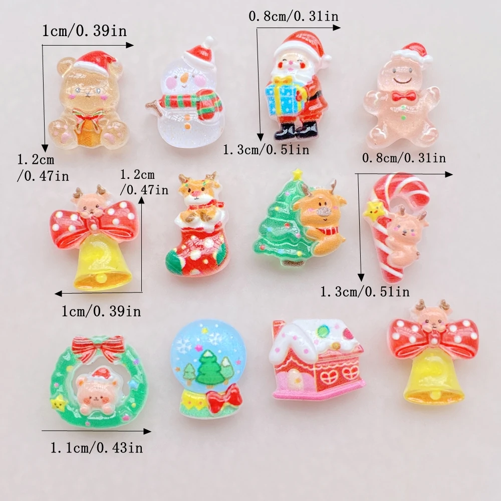 50pcs Resin Mini Cartoon Chris - Art Craft Christmas Tree review and price