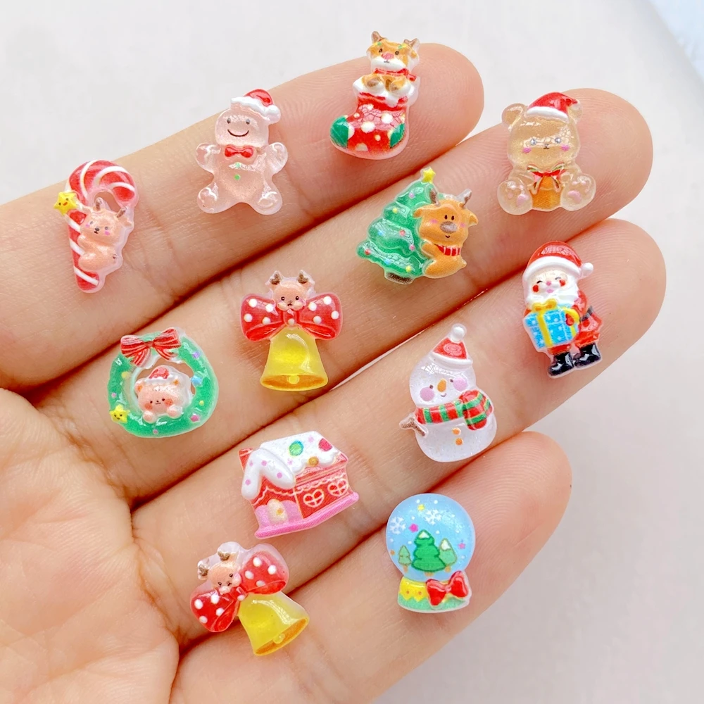 50pcs Resin Mini Cartoon Chris - Art Craft Christmas Tree review and price