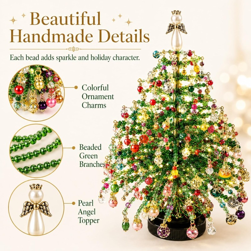 Beaded Christmas Tree Craft Ki - Art Craft Christmas Tree review and price