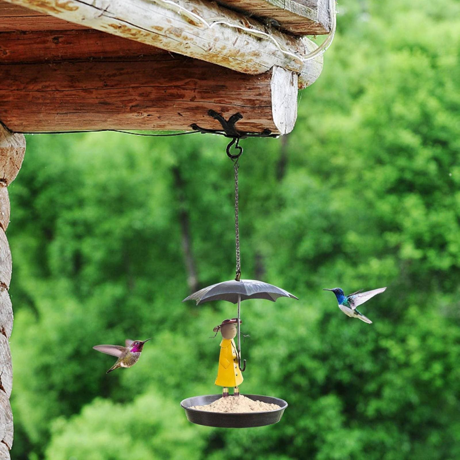 Girl with Umbrella Bird Feeder - Art Craft Umbrella review and price
