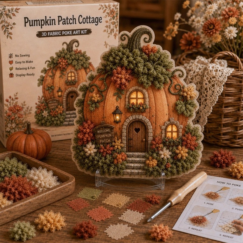 3D Fabric Poke Art Kit Whimsic - Art Craft Bakery review and price