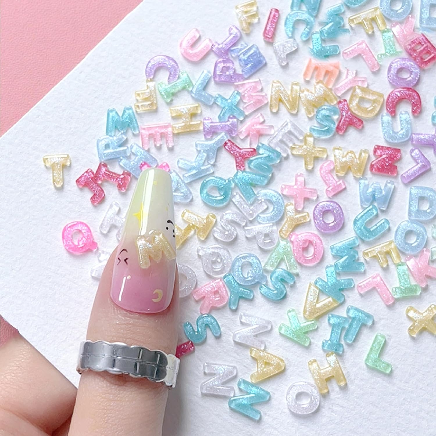 100pcs 3D Colorful Letter Nail - Art And Craft Letter Z review and price