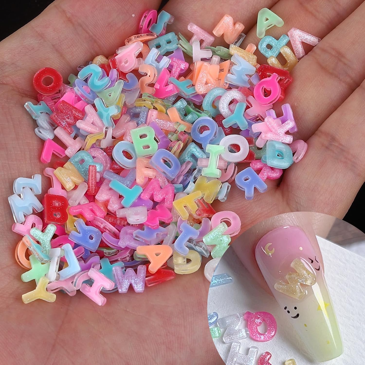100pcs 3D Colorful Letter Nail - Art And Craft Letter Z review and price