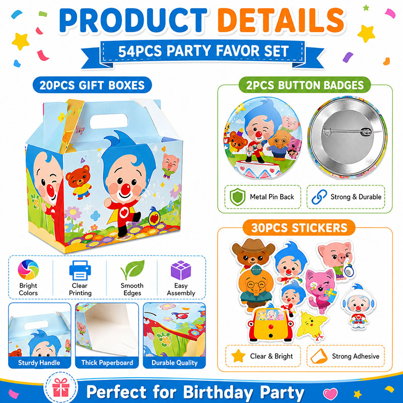 Clown Cartoon Pattern Paper Bo - Art Craft School review and price