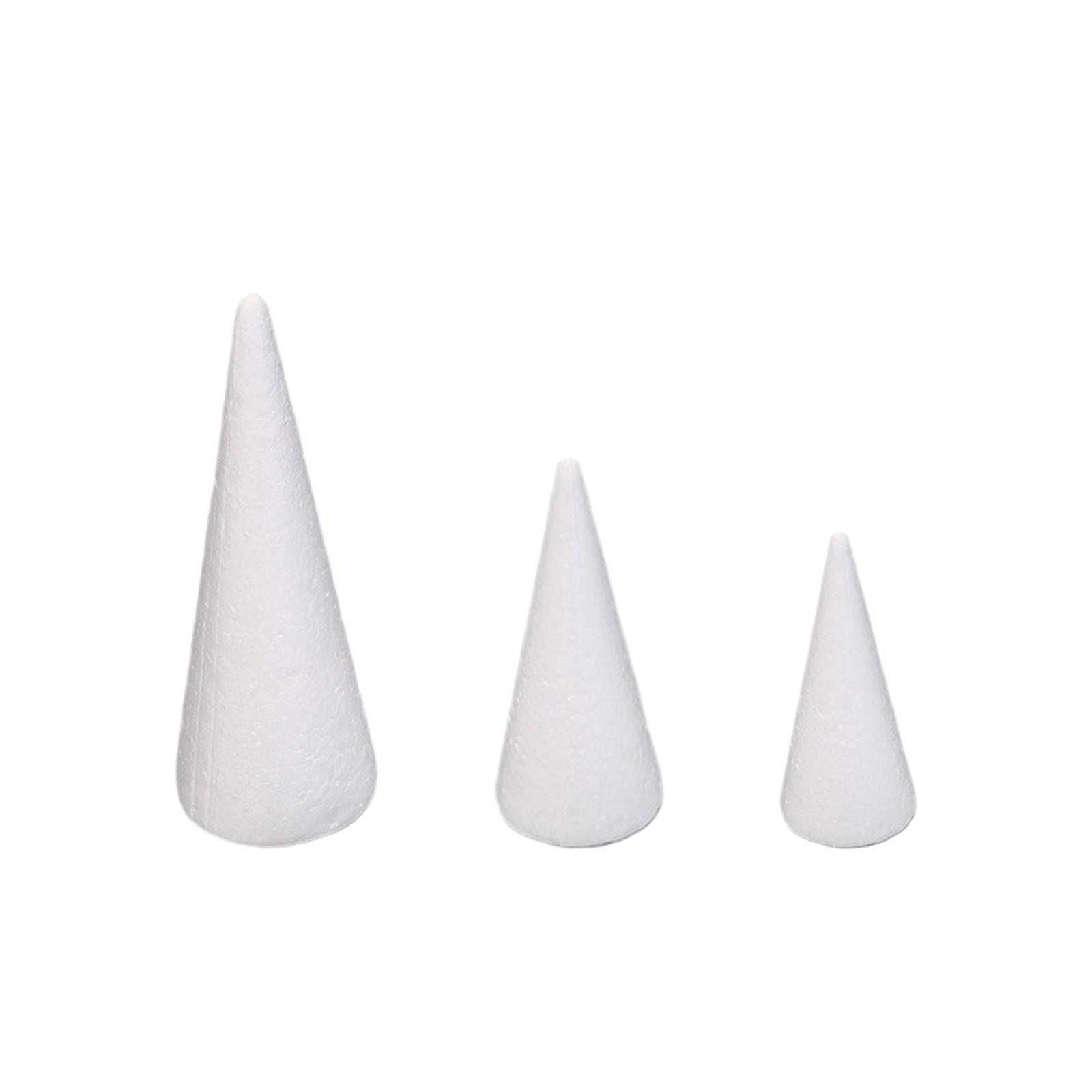 15Pcs Craft Foam Cones White P - Art Craft Christmas Tree review and price