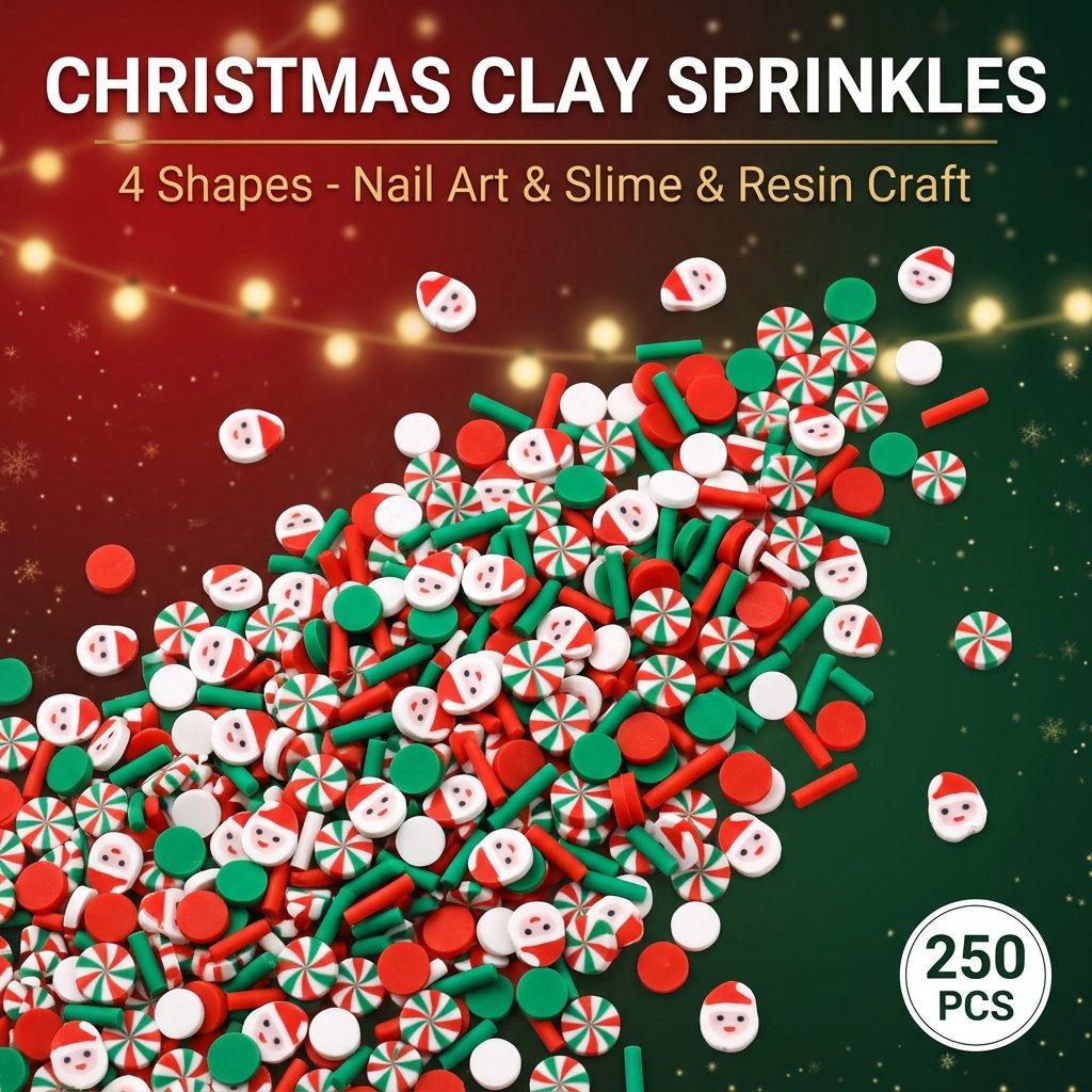 250pcs Christmas Polymer Clay  - Art Craft Easter review and price