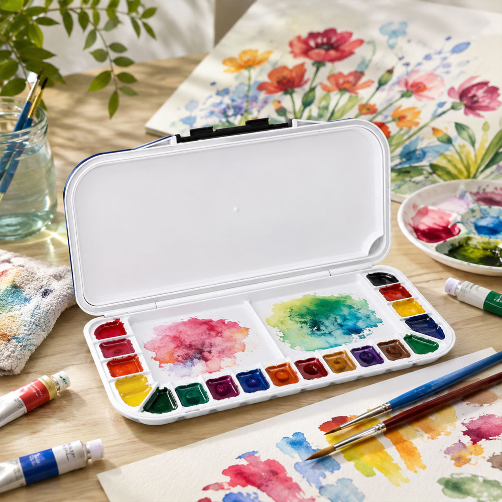 Foldable Airtight 18-Well Pain - Acrylic Pour Paint review and price