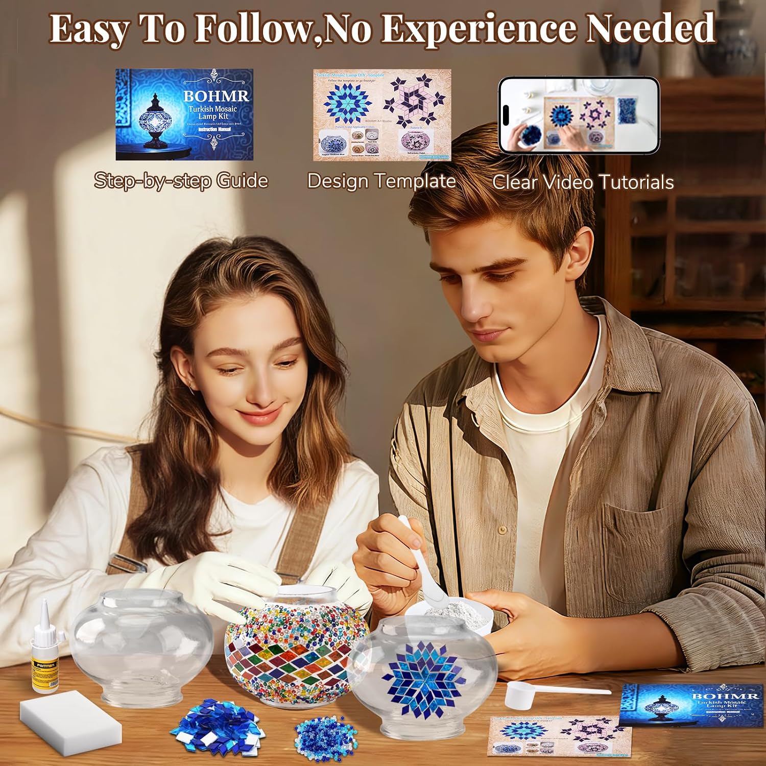 DIY 3 Globe Turkish Mosaic Lam - Art Craft Kits review and price