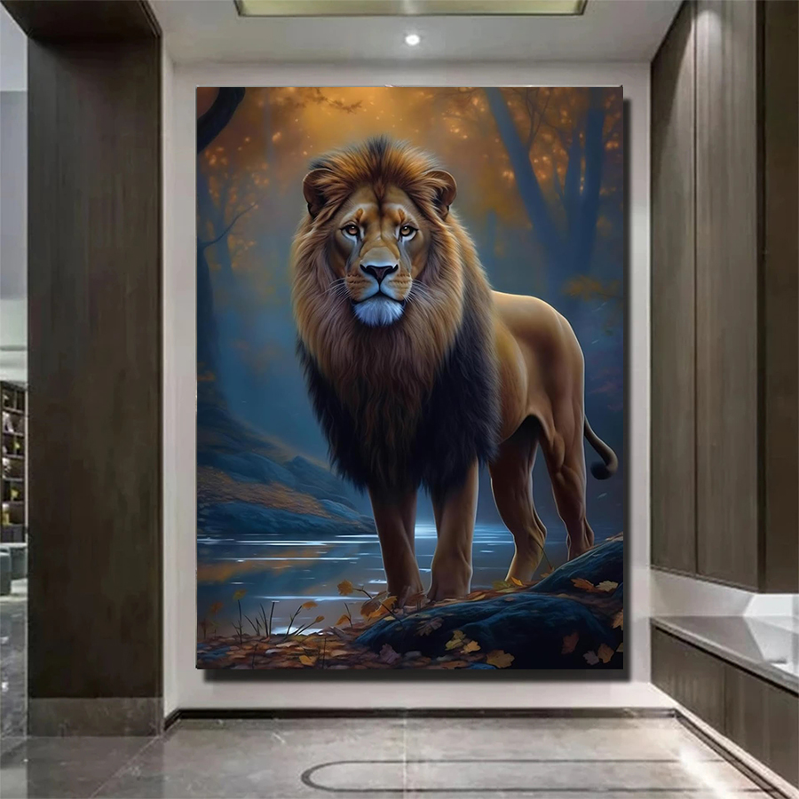 5D Diamond Art Kit Jungle Anim - Art Craft Lion review and price