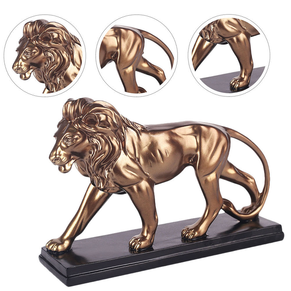 1Pcs Resin Lion Ornament Deskt - Art Craft Lion review and price