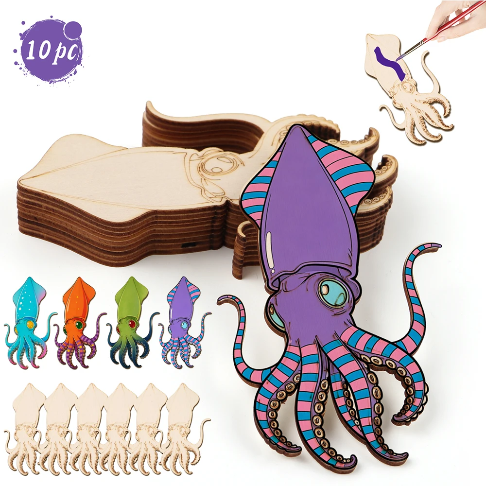 10pcs/set Unfinished Wood Craf - Art Craft Animals review and price
