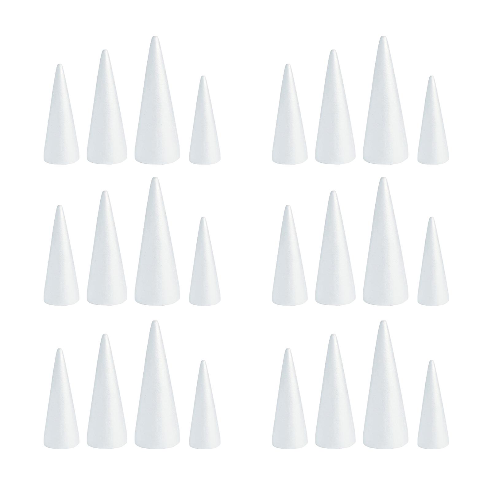 White Crafts Foam Cones for DI - Art Craft Christmas Tree review and price