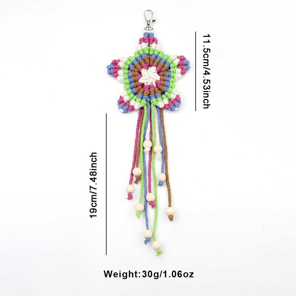 Boho Pentagram Tassel Pendant  - Art Craft Gifts review and price