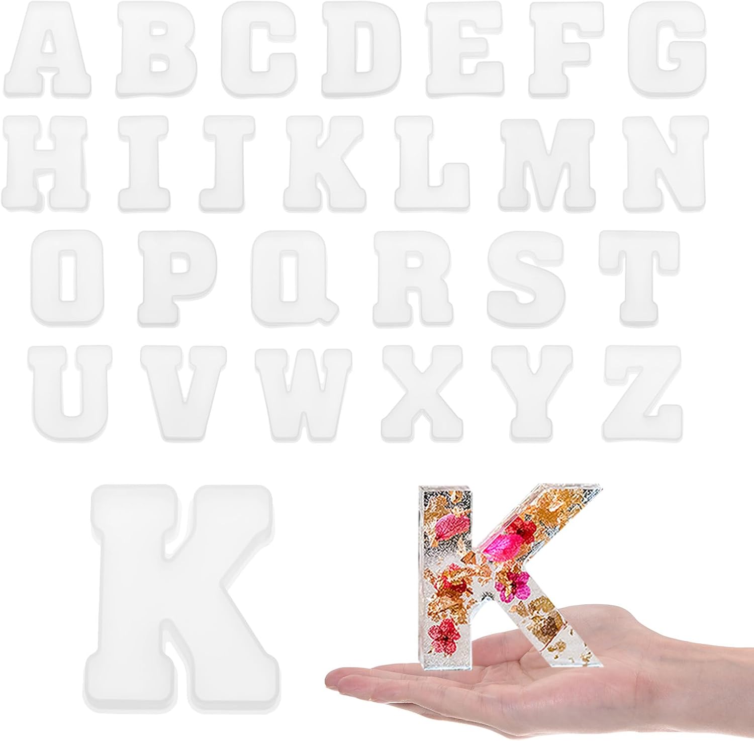 26pcs Large Letter Resin Moldi - Art And Craft Letter Z review and price