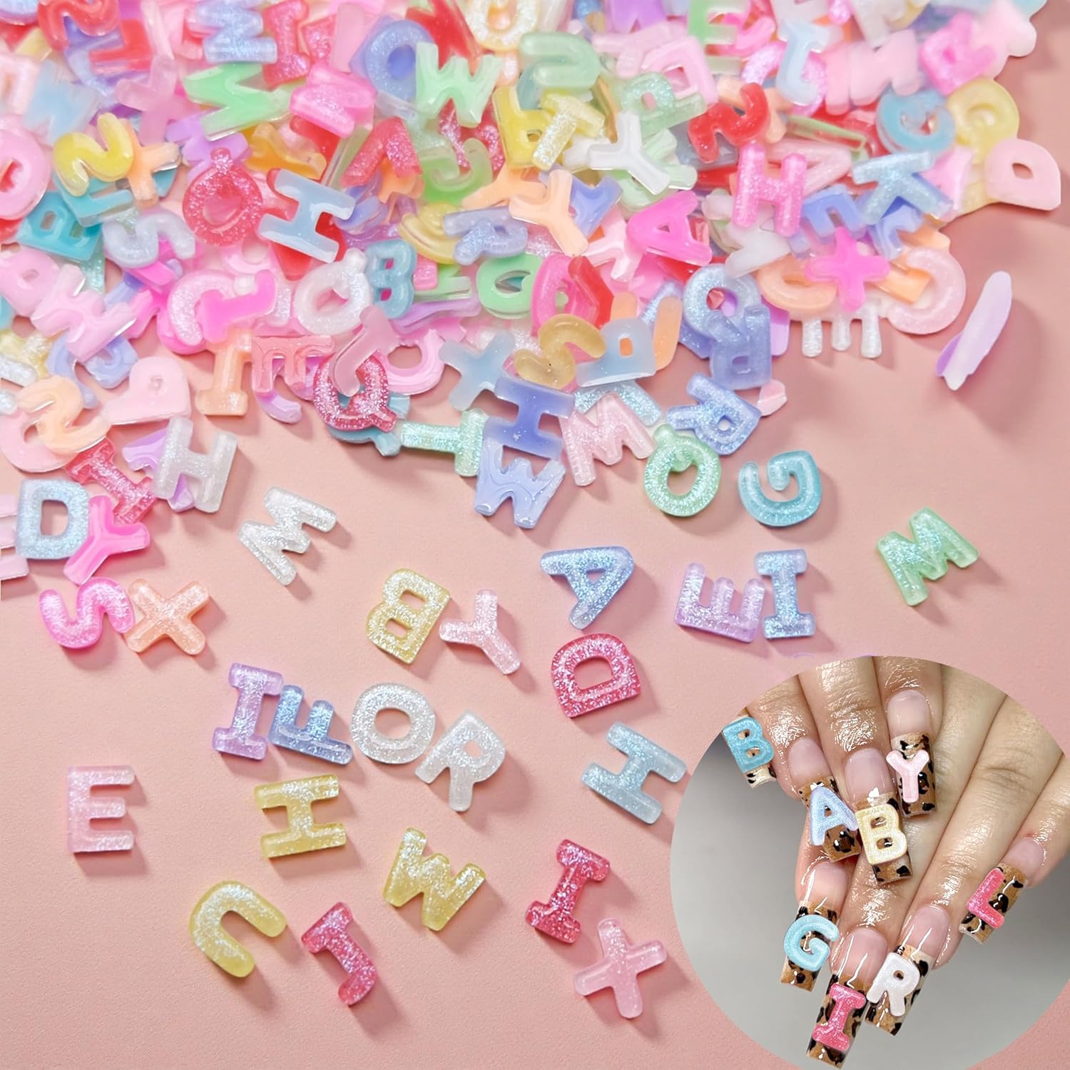 100Pcs 3D Colorful Letter Nail - Art And Craft Letter Z review and price