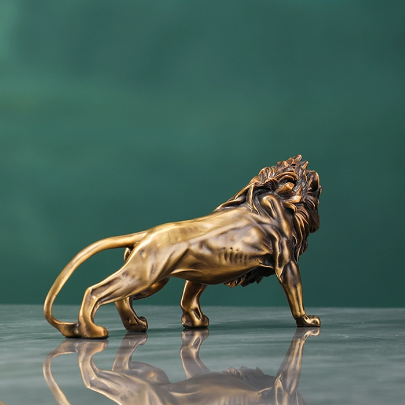 Copper Lion Sculpture Ornament - Art Craft Lion review and price