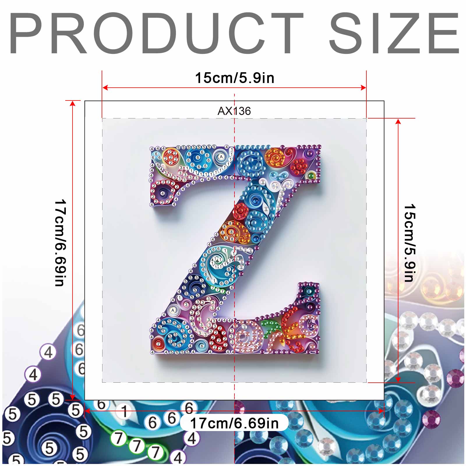 Special Shaped Diamond Art pai - Art And Craft Letter Z review and price