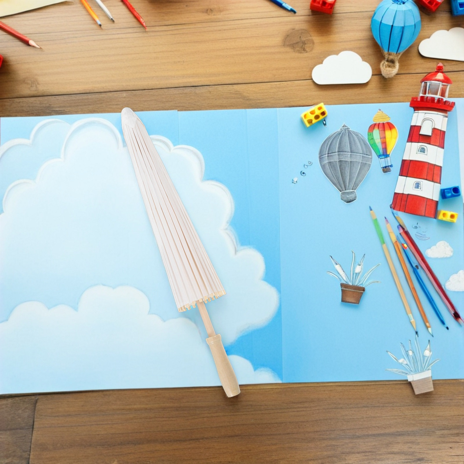 Handmade Blank Paper Umbrella  - Art Craft Umbrella review and price