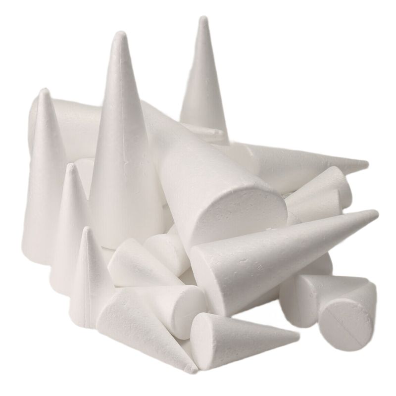 24Pack Foam Tree Cones For Art - Art Craft Christmas Tree review and price